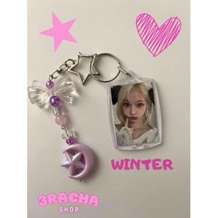 Winter - handmade keychain