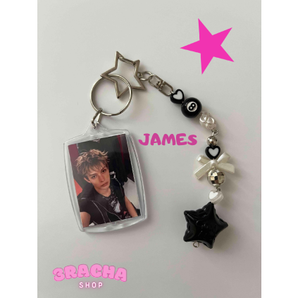 James - handmade keychain