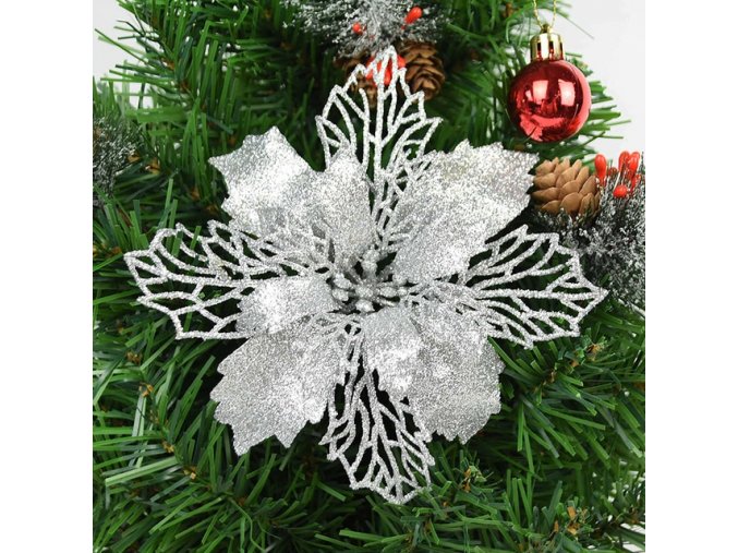 5pcs 9 16cm Glitter Artifical Christmas Flowers Christmas Tree Decorations for Home Fake Flowers Xmas Ornaments.jpg 640x640