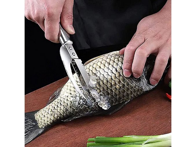 main image0Stainless Steel 3 In 1 Fish Scale Knife Cut Scrape Dig Maw Knife Scale Scraper Sawtooth