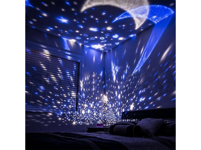 pKnBLed Projector Star Moon Galaxy Night Light For Kids Children Bedroom Decor Projector Rotating Nursery Night
