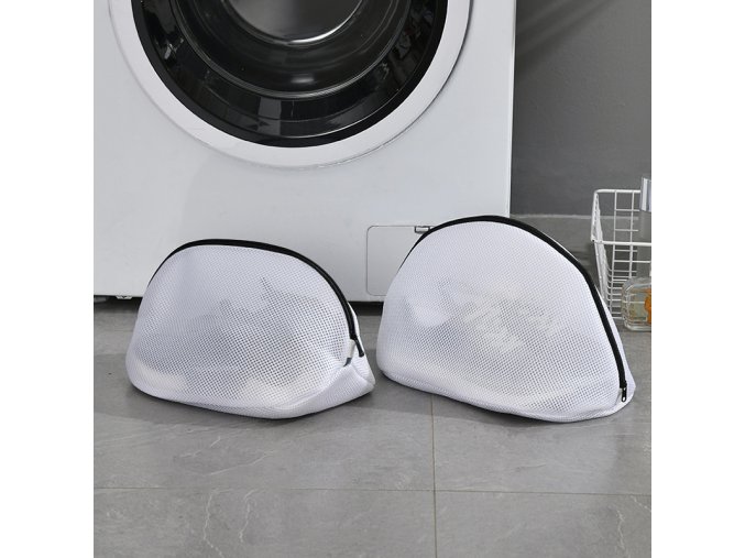 LzXQMesh Laundry Bag Shoes Washing Bag With Zips Laundry Net For Trainers Boot Shoes Washing Machine