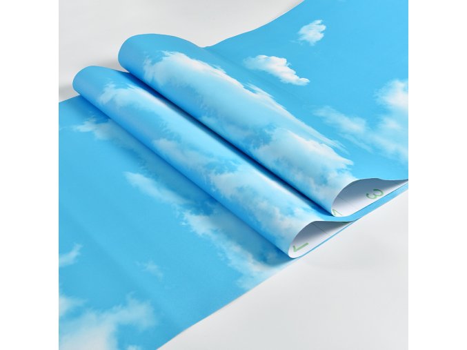 A5NaPeel and Stick Blue Sky 3D Wallpapers DIY Self Adhesive Clouds Home Decor Waterproof Wall Stickers