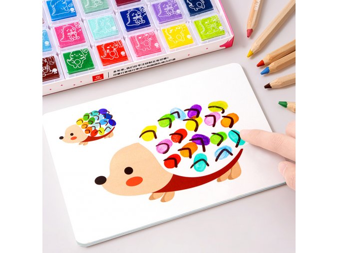 9Lw1Creativity Finger Painting Set Drawing Coloring Books for Kids Montessori Learning Education Doodle Book Handmade Drawing
