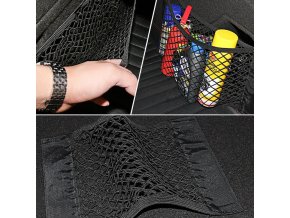 car back rear mesh trunk seat elastic st main 4