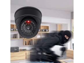 main image1Outdoor Indoor Security ABS Dummy CCTV Fake ip Camera Video Surveillance Dome kamera Flashing LED Light (1)