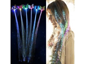 main image0LED Flashing Hair Braid Glowing Luminescent Hairpin Novetly Hair Ornament Girls Led Toys New Year Party