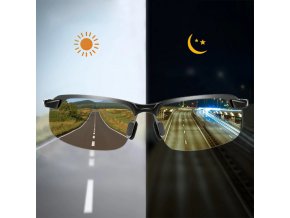 OuK6Photochromic Sunglasses Men Polarized Driving Chameleon Glasses Male Change Color Sun Glasses Day Night Vision Driver