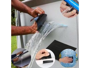 IxI1Repair Tape Super Strong Waterproof Tape 5 150cm Fiber Stop Leaks Self Adhesive Tape Bathroom Duct