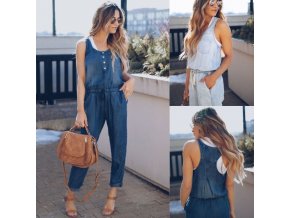 1jNPNew Arrival 2019 Jumpsuits Women Casual Jumpsuit Loose Overalls Denim Rompers For Women