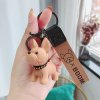 236 Coffee fashion punk french bulldog keychain pu variants 10