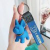 230 Blue fashion punk french bulldog keychain pu variants 2