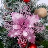 5pcs 9 16cm Glitter Artifical Christmas Flowers Christmas Tree Decorations for Home Fake Flowers Xmas Ornaments.jpg Q90.jpg (2)