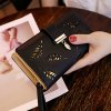 main image0Women Wallet PU Leather Purse Female Long Wallet Gold Hollow Leaves Pouch Handbag For Women Coin