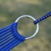 VQFkNylon Hammock Portable Garden Mesh Net Sleeping Bed Hamaca for Outdoor Travel Camping Hamak Blue Green