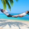 iO0gNylon Hammock Portable Garden Mesh Net Sleeping Bed Hamaca for Outdoor Travel Camping Hamak Blue Green