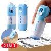 0U0JThermal Paper Correction Fluid with Knife Parcel Box Opener Home Office Anti Peep Identity Information Privacy