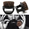 ouUn1 Pcs Ring Design Horse Bristle Men Shaving Brush Plastic Portable Barber Beard Brushes Salon Face