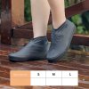 gjd21 Pair Reusable Latex Waterproof Rain Shoes Covers Slip resistant Rubber Rain Boot Overshoes S M