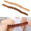 ZWJdMassager for Body Natural Carbonized Wood Scraping Massage Stick Back Massager SPA Therapy Tool Point Treatment