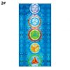 wmij7 Chakra Printed Portable Outdoor Picnic Carpet Yoga Mat Beach Towel Home Decor Health Yoga Training