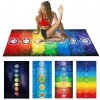 RL2R7 Chakra Printed Portable Outdoor Picnic Carpet Yoga Mat Beach Towel Home Decor Health Yoga Training