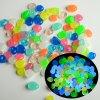 Ma1V50 100Pcs Glow in the Dark Garden Pebbles For Sidewalk Garden Terrace Lawn Garden Patio Fish