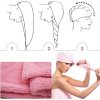 zAsSHot Microfiber Towel Quick Dry Hair Magic Drying Turban Wrap Hat Caps Bathing Bath Towels For