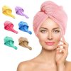 HUpUHot Microfiber Towel Quick Dry Hair Magic Drying Turban Wrap Hat Caps Bathing Bath Towels For