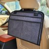 461GCar Seat Back Organizer with Foldable Tablet Car Storage Bag Automobiles Interior Stowing Tidying