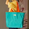 1WPRLarge Supermarket Shopping Bag Drawstring Vegetable Fruit Bag Environmental Protection Fashion Shoulder Bag Handbag Grocery Bag