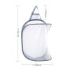 4BePFolding Laundry Basket Organizer for Dirty Clothes Bathroom Clothes Mesh Storage Bag Household Wall Hanging Basket