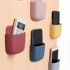 0jQYWall Mounted Storage Box Mobile Phone Plug Holder Stand Rack Remote Control Storage Organizer Case For