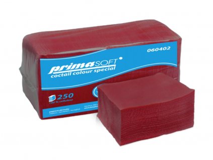 9cac133d 3bf4 4190 a7c3 e547eb3e9432 321232 Servitky PrimaSoft Coctail Special%2C 24x24 cm%2C 2 vrst. celuloza%2C cervene%2C %28250 ks %3D bal%29