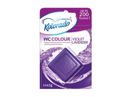 WC čistiaca kocka Kolorado fialová, Levanduľa (45 g = ks)