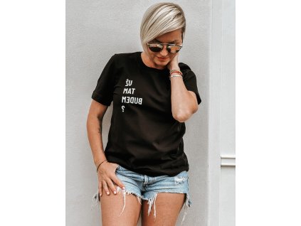 3v1 Dámské tričko "Už tam budem?" | černá