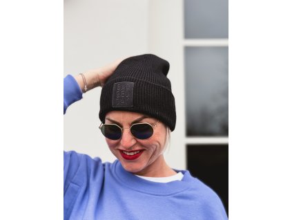 3v1 Zimní čepice "Bad bed day" | černá