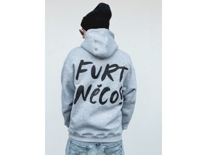 3v1 Pánská zateplená mikina "Furt něco" | šedá