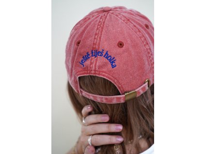 3v1 Kšiltovka "Ještě žiješ holka" | cihlová