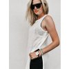 3v1 Prodloužený top "Dneska by to šlo" | bílá