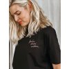 3v1 Dámské tričko crop top "Krása střídá nádheru" | černá