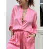 3v1 Dámský saténový komplet | růžová