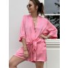 3v1 Dámský saténový komplet | růžová