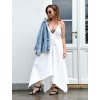 3v1 Dámské zavinovací šaty mušelín | bílá