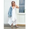 3v1 Dámské zavinovací šaty mušelín | bílá