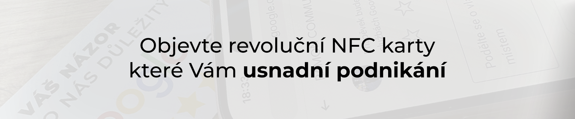 NFC kartičky pro recenze a sledující