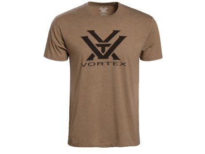 Triko Vortex Core Logo - hnědá (Velikost XL)