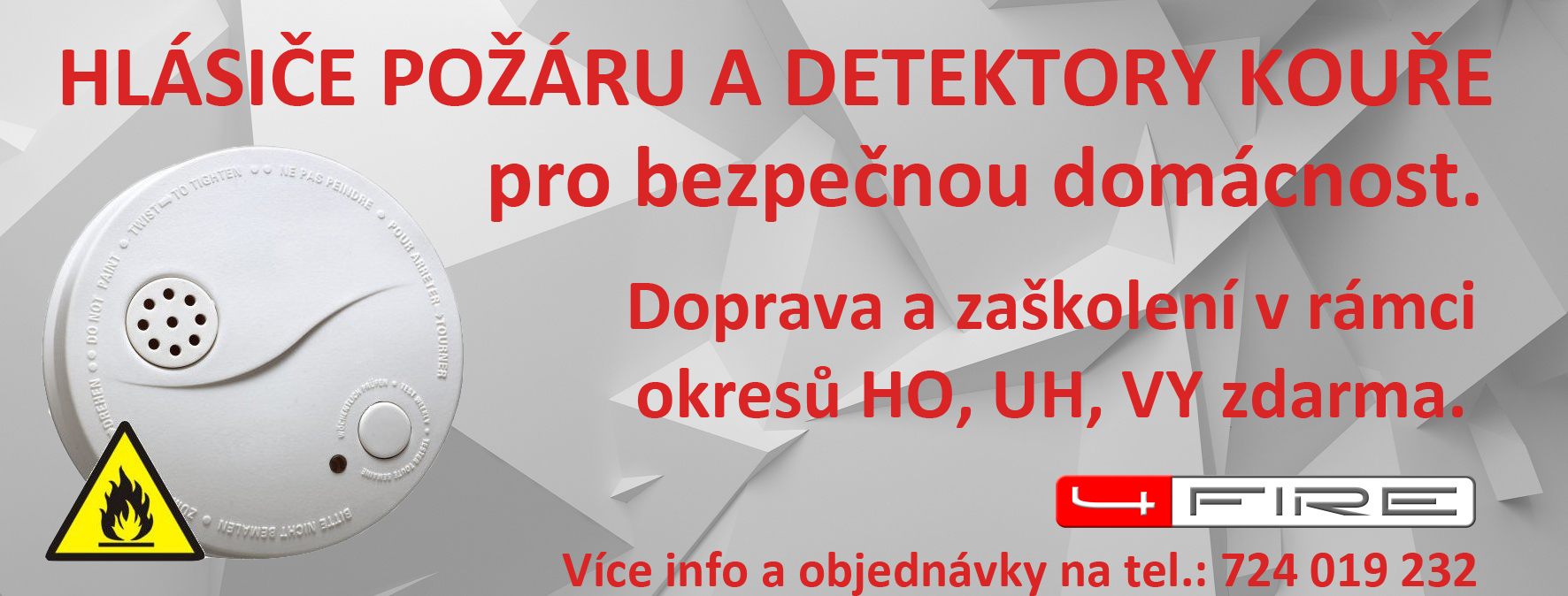 Hlásiče požáru a detektory kouře