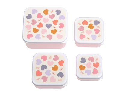 SBSEHE84 LR 1 Lunch & snack box set Hearts
