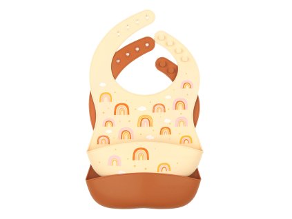 SBRAPI01 LR 1 Silicone bib set of 2 Rainbows